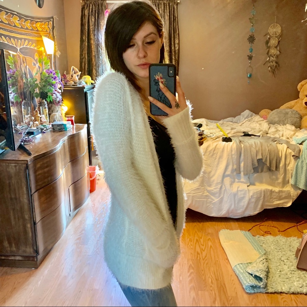 Fuzzy Knit Cardigan 💖